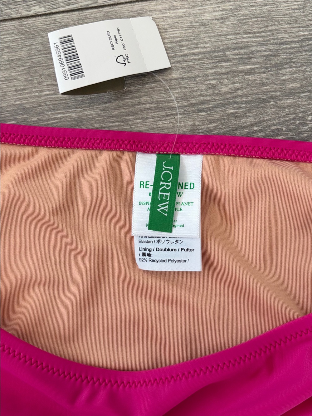 J. Crew Bright Fuchsia Bikini Bottom - Picture 3 of 4